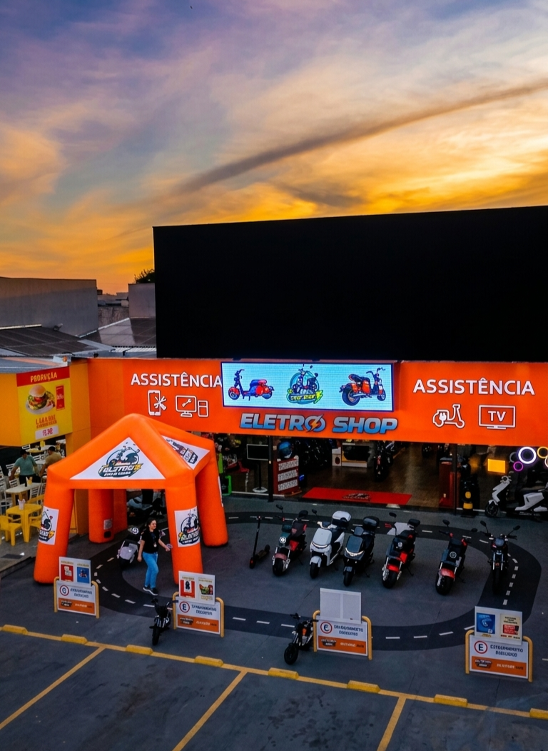 Fachada Eletro Shop Pinhais - assistência de motos elétricas, celulares e computadores